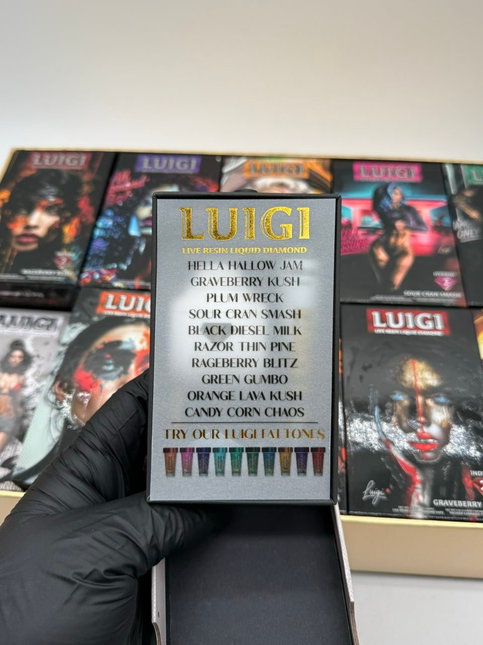 IMG 79FA70DF9023 1 1 LUIGI V6 2G DISPOSABLE W/ PRE ROLL – LIVE RESIN LIQUID DIAMOND - Image 6