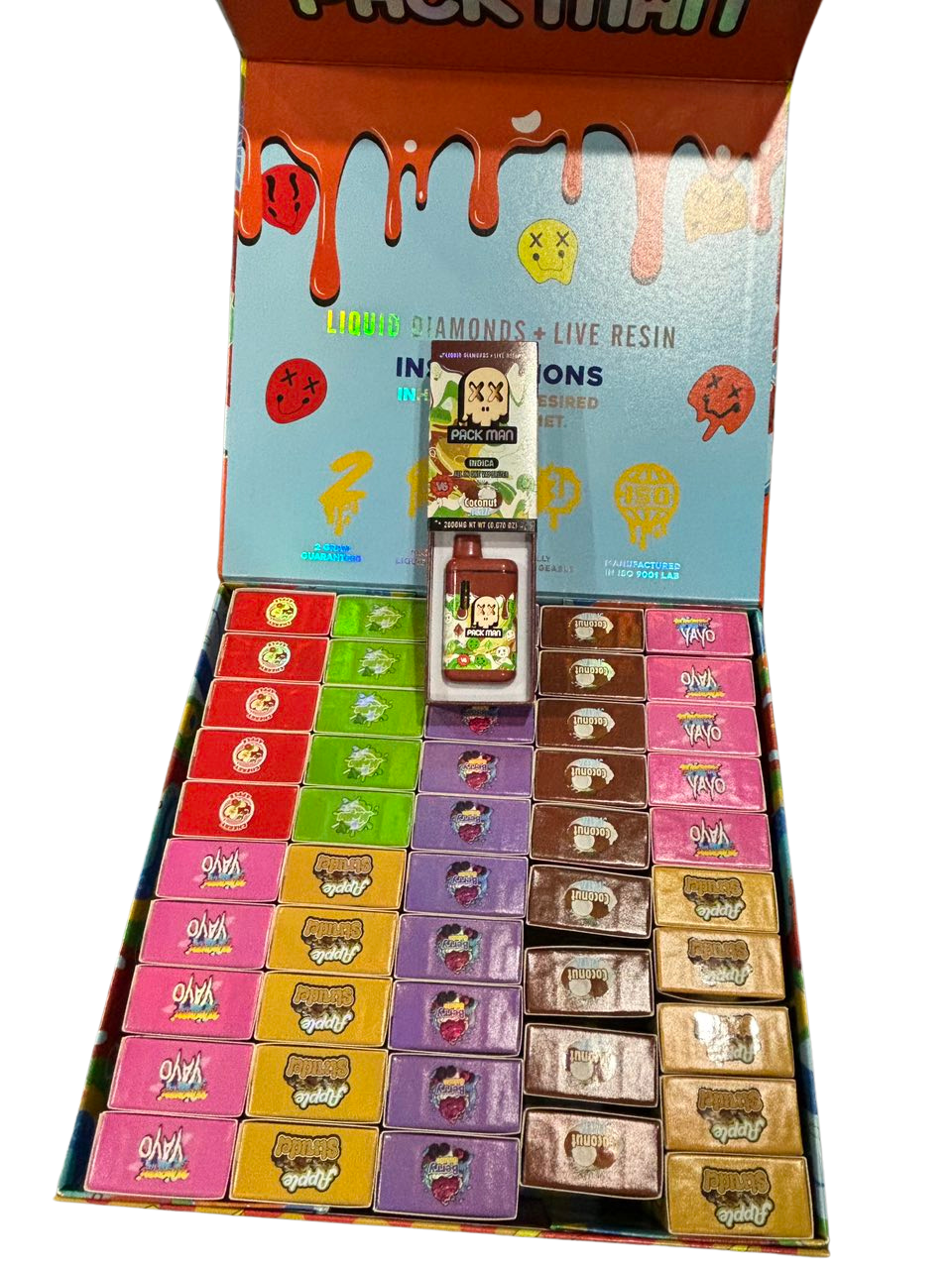 Untitled design 68 1 V6 PACKMAN 2G DISPOSABLE – LIQUID DIAMONDS + LIVE RESIN - Image 2