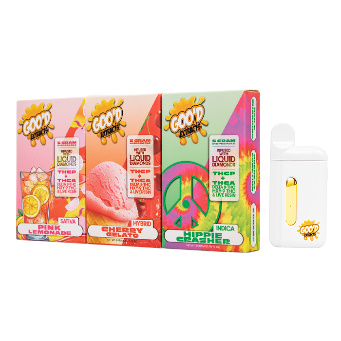 good extracts delta 8 hxy9 thc p thc a live resin disposable 5g default 1 1 Goo’d Extracts Disposable 5G