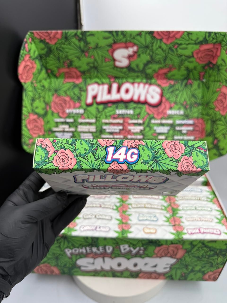 image 1312 1 SNOOZE PILLOWS WEED ROSE EDITION – 14G (1/2 OZ) - Image 3