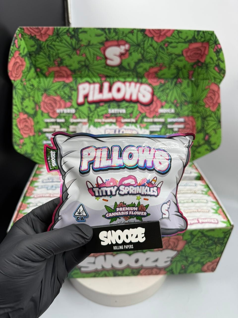 image 1313 1 SNOOZE PILLOWS WEED ROSE EDITION – 14G (1/2 OZ)