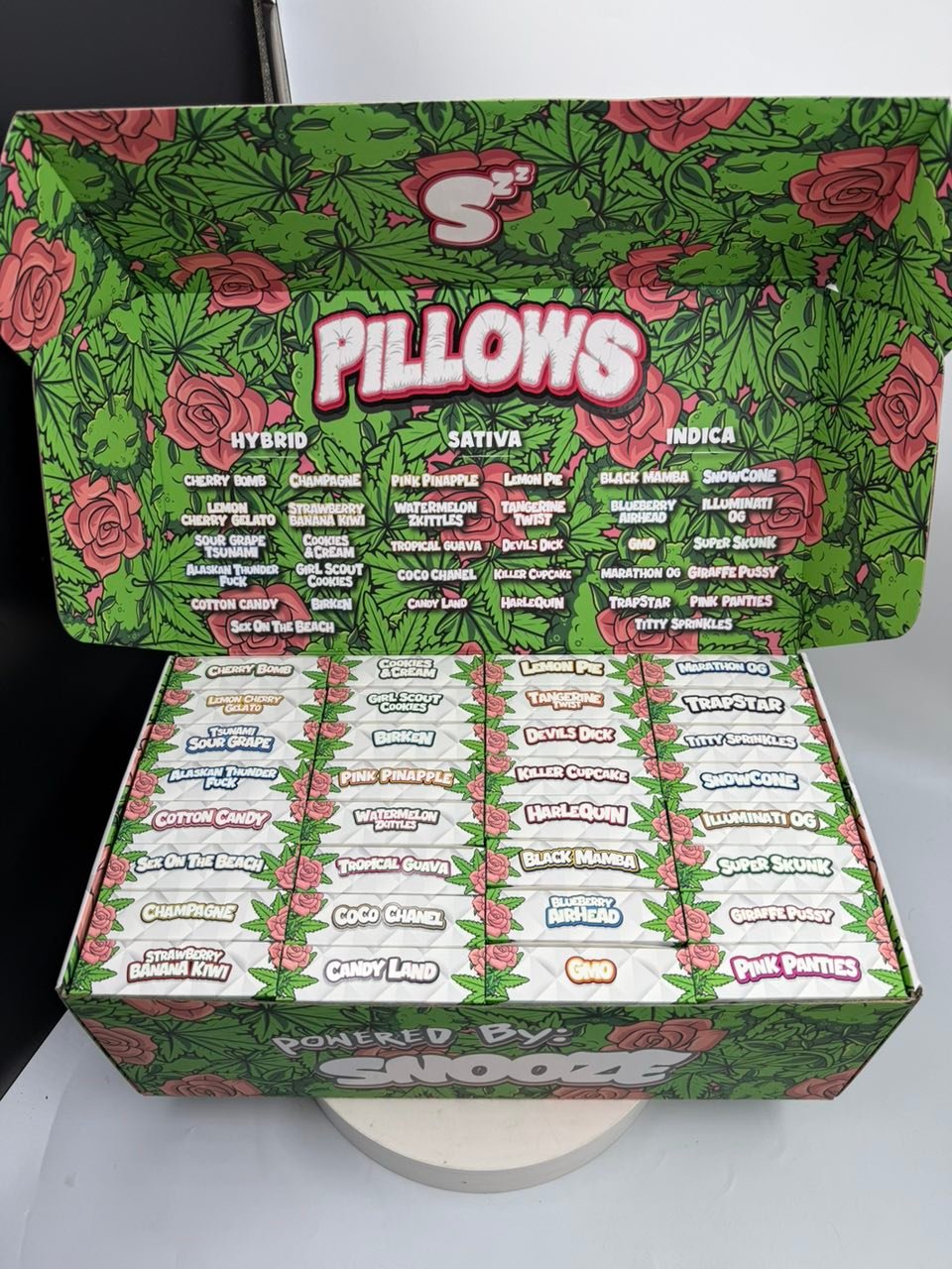 image 1314 1 SNOOZE PILLOWS WEED ROSE EDITION – 14G (1/2 OZ) - Image 4