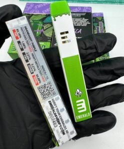 Alternative view of EMERALD 1G DISPOSABLE – LIVE RESIN + LIQUID DIAMOND