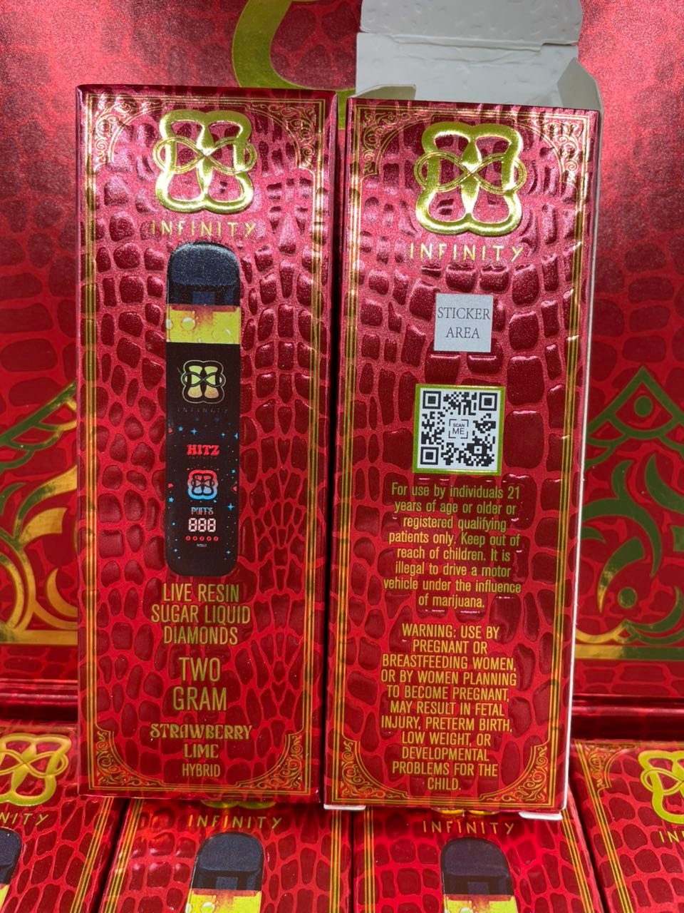 image 1593 1 HITZ INFINITY EDITION 2G DISPOSABLE – EDITION ONE – LIVE RESIN SUGAR LIQUID DIAMONDS