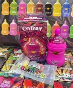 CRYBABY BOTTLE 2G DISPOSABLE – LIVE RESIN LIQUID DIAMONDS W/ GUMBALLS (LIQUID DIAMOND INFUSED)