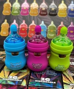 Alternative view of CRYBABY BOTTLE 2G DISPOSABLE – LIVE RESIN LIQUID DIAMONDS W/ GUMBALLS (LIQUID DIAMOND INFUSED)