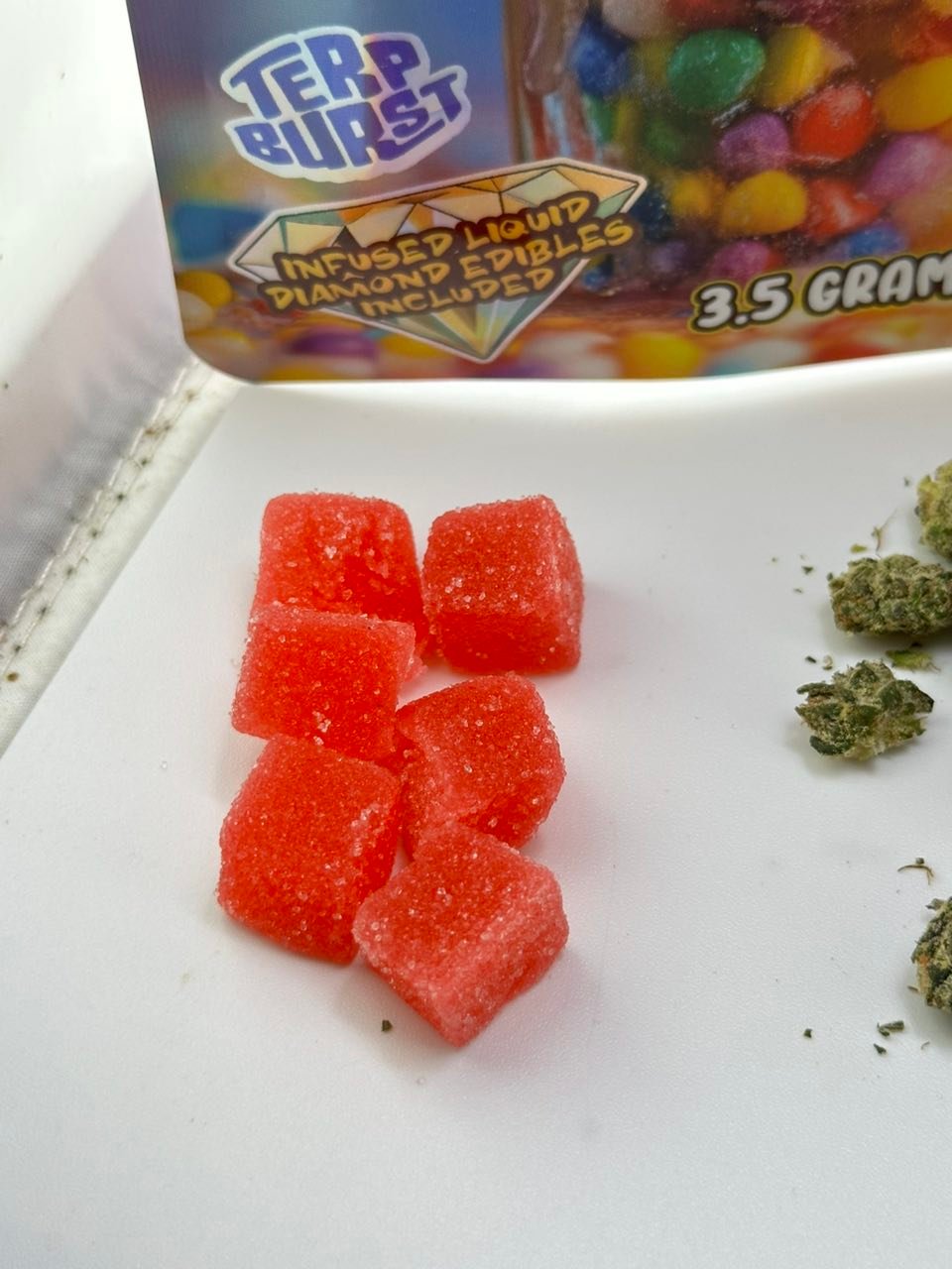 image 1914 1 ZABURST X TERP BURST WEED | INFUSED LIQUID DIAMOND EDIBLES INCLUDED – 3.5G - Image 3