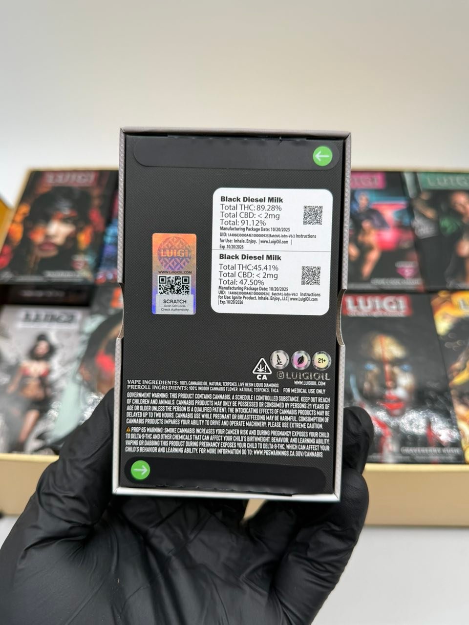 image 2443 1 LUIGI V6 2G DISPOSABLE W/ PRE ROLL – LIVE RESIN LIQUID DIAMOND - Image 4