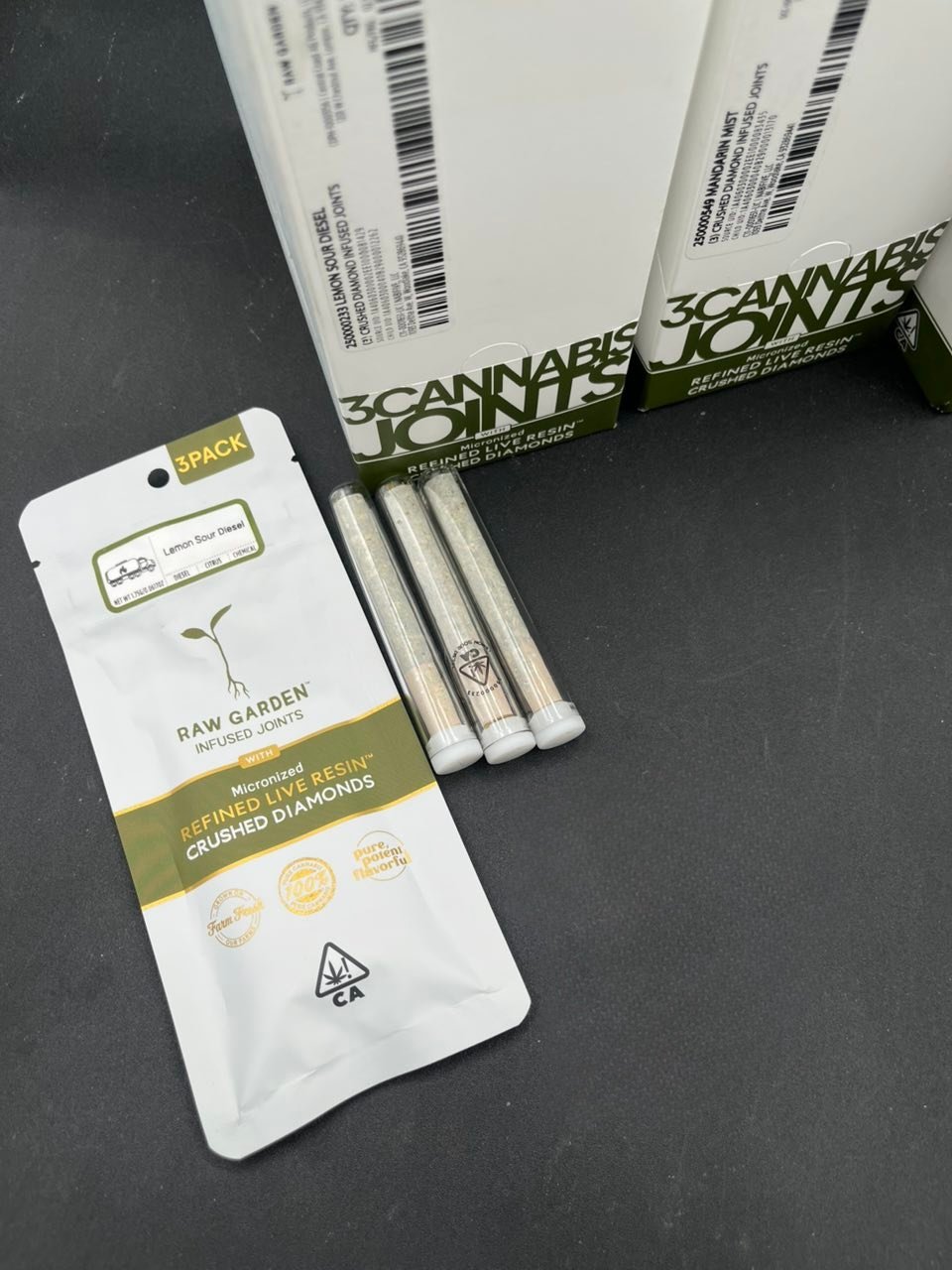 image 565 1 RAW GARDEN INFUSED JOINTS W/ Micronized REFINED LIVE RESIN CRUSHED DIAMONDS