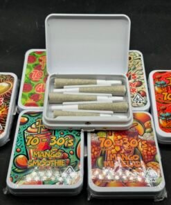 Alternative view of FIDELS 70-30’S PRE ROLLS – 5 CANNABIS INFUSED PREROLLS – 3.5G